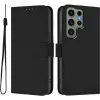 Coque portefeuille Phonesta Soft Skin pour Samsung Galaxy S23 Ultra - Noir