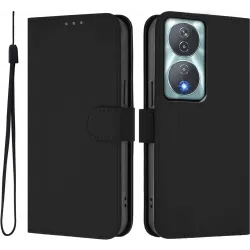 Coque portefeuille Phonesta Soft Skin pour HONOR 90 Smart/X7b - Noir