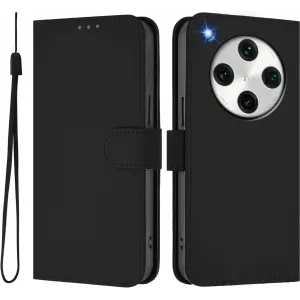 Coque portefeuille Phonesta Soft Skin pour Oppo Find X8 Pro - Noir
