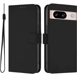 Coque portefeuille Phonesta Soft Skin pour Google Pixel 8 - Noir