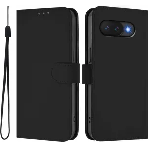 Coque portefeuille Phonesta Soft Skin pour Google Pixel 9a - Noir