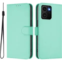 Coque portefeuille Phonesta Soft Skin pour HMD Skyline - Vert menthe