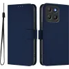 Coque portefeuille Phonesta Soft Skin pour Motorola Moto G17/G17 Power/G15/G15 Power - Bleu foncé