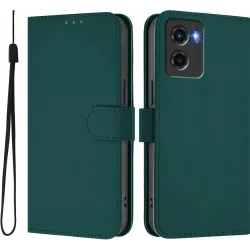 Coque portefeuille Phonesta Soft Skin pour Motorola Moto G05 / Moto E15 - Vert foncé