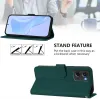 Coque portefeuille Phonesta Soft Skin pour Motorola Moto G05 / Moto E15 - Vert foncé 3
