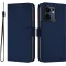 Coque portefeuille Phonesta Soft Skin pour Oppo Reno13 F 4G/5G / Reno13 FS 5G - Bleu foncé
