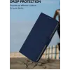 Coque portefeuille Phonesta Soft Skin pour Samsung Galaxy S25 Edge - Bleu foncé 5