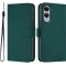Coque portefeuille Phonesta Soft Skin pour Samsung Galaxy S25 Edge - Vert foncé