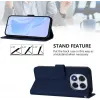 Coque portefeuille Phonesta Soft Skin pour Xiaomi Redmi Note 14 Pro 4G - Bleu foncé 2