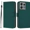 Coque portefeuille Phonesta Soft Skin pour Motorola Edge 50 Pro - Vert foncé