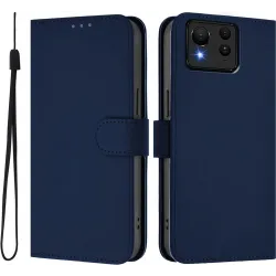 Coque portefeuille Phonesta Soft Skin pour Asus Zenfone 11 Ultra - Bleu foncé
