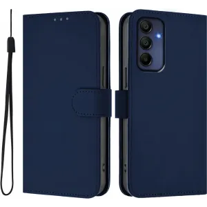 Coque portefeuille Phonesta Soft Skin pour Samsung Galaxy A16 - Bleu foncé