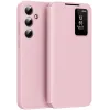 Coque portefeuille Phonesta Smart Window pour Samsung Galaxy S25 - Rose