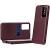 Coque portefeuille Phonesta Smart Window pour Samsung Galaxy S24 Ultra - Bordeaux 2