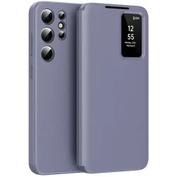 Coque portefeuille Phonesta Smart Window pour Samsung Galaxy S24 Ultra - Violet