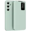 Coque portefeuille Phonesta Smart Window pour Samsung Galaxy S24 FE - Vert clair