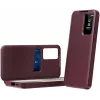 Coque portefeuille Phonesta Smart Window pour Samsung Galaxy A36/A56 - Bordeaux 2