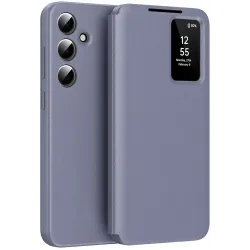 Coque portefeuille Phonesta Smart Window pour Samsung Galaxy A36/A56 - Violet