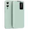 Coque portefeuille Phonesta Smart Window pour Samsung Galaxy S25 Edge - Vert clair