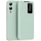 Coque portefeuille Phonesta Smart Window pour Samsung Galaxy S25 Edge - Vert clair