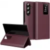 Coque portefeuille Phonesta Smart Window pour Samsung Galaxy Z Fold 7 - Bordeaux