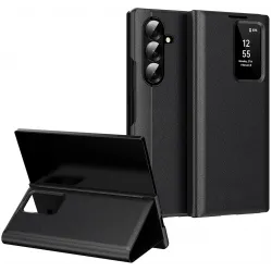 Coque portefeuille Phonesta Smart Window pour Samsung Galaxy Z Fold 7 - Noir