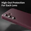 Coque portefeuille Phonesta Smart Window pour Samsung Galaxy S25 FE - Bordeaux 7