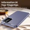 Coque portefeuille Phonesta Smart Window pour Samsung Galaxy S25 FE - Violet 5