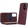 Coque portefeuille Phonesta Smart Window pour Samsung Galaxy A37 - Bordeaux 0