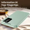 Coque portefeuille Phonesta Smart Window pour Samsung Galaxy S26 Ultra - Vert clair 3