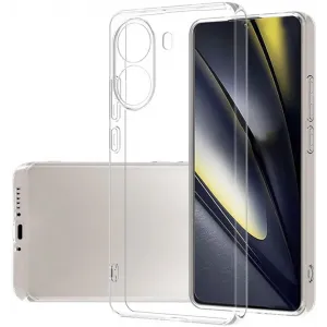 Coque arrière en silicone Phonesta Ultra-Thin pour Xiaomi Poco X7 Pro - Transparent