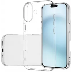 Coque arrière en silicone Phonesta Ultra-Thin pour Apple iPhone 16 Plus - Transparent