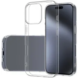 Coque arrière en silicone Phonesta Ultra-Thin pour Apple iPhone 16 Pro Max - Transparent