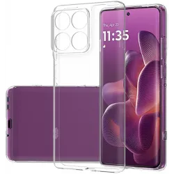 Coque arrière en silicone Phonesta Ultra-Thin pour Motorola Edge 60 / Edge 60 Fusion - Transparent