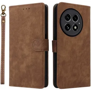 Coque portefeuille Phonesta Vintage Skin pour OnePlus 13 - Marron