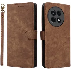 Coque portefeuille Phonesta Vintage Skin pour OnePlus 13R - Marron