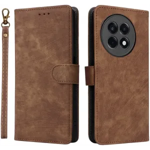 Coque portefeuille Phonesta Vintage Skin pour OnePlus 13R - Marron