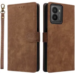 Coque portefeuille Phonesta Vintage Skin pour HMD Fusion/Fusion X1 - Marron