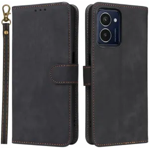 Coque portefeuille Phonesta Vintage Skin pour HMD Pulse/Pulse Plus/Pulse Pro - Noir