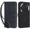 Coque portefeuille Phonesta Vintage Skin pour Nothing Phone (2a) / (2a) Plus - Noir
