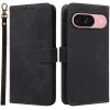 Coque portefeuille Phonesta Vintage Skin pour Google Pixel 9 / 9 Pro - Noir
