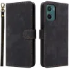 Coque portefeuille Phonesta Vintage Skin pour Motorola Moto G05 / Moto E15 - Noir