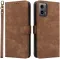 Coque portefeuille Phonesta Vintage Skin pour Motorola Moto G45 / Moto G34 - Marron