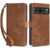 Coque portefeuille Phonesta Vintage Skin pour Google Pixel 8 Pro - Marron