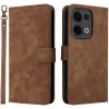 Coque portefeuille Phonesta Vintage Skin pour Oppo Reno13 - Marron