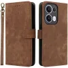 Coque portefeuille Phonesta Vintage Skin pour Oppo Reno13 Pro - Marron