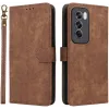 Coque portefeuille Phonesta Vintage Skin pour Oppo Reno12 - Marron