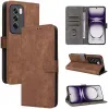 Coque portefeuille Phonesta Vintage Skin pour Oppo Reno12 Pro - Marron 6