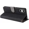 Coque portefeuille Phonesta Vintage Skin pour Sony Xperia 10 VI - Noir 4