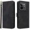 Coque portefeuille Phonesta Vintage Skin pour Realme GT 7 Pro - Noir